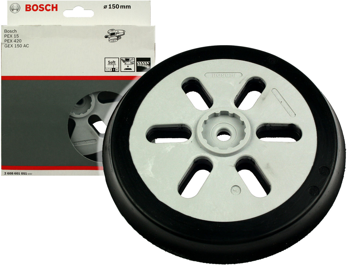 

Bosch Talerz szlifierski 150mm Miękki do Pex 15