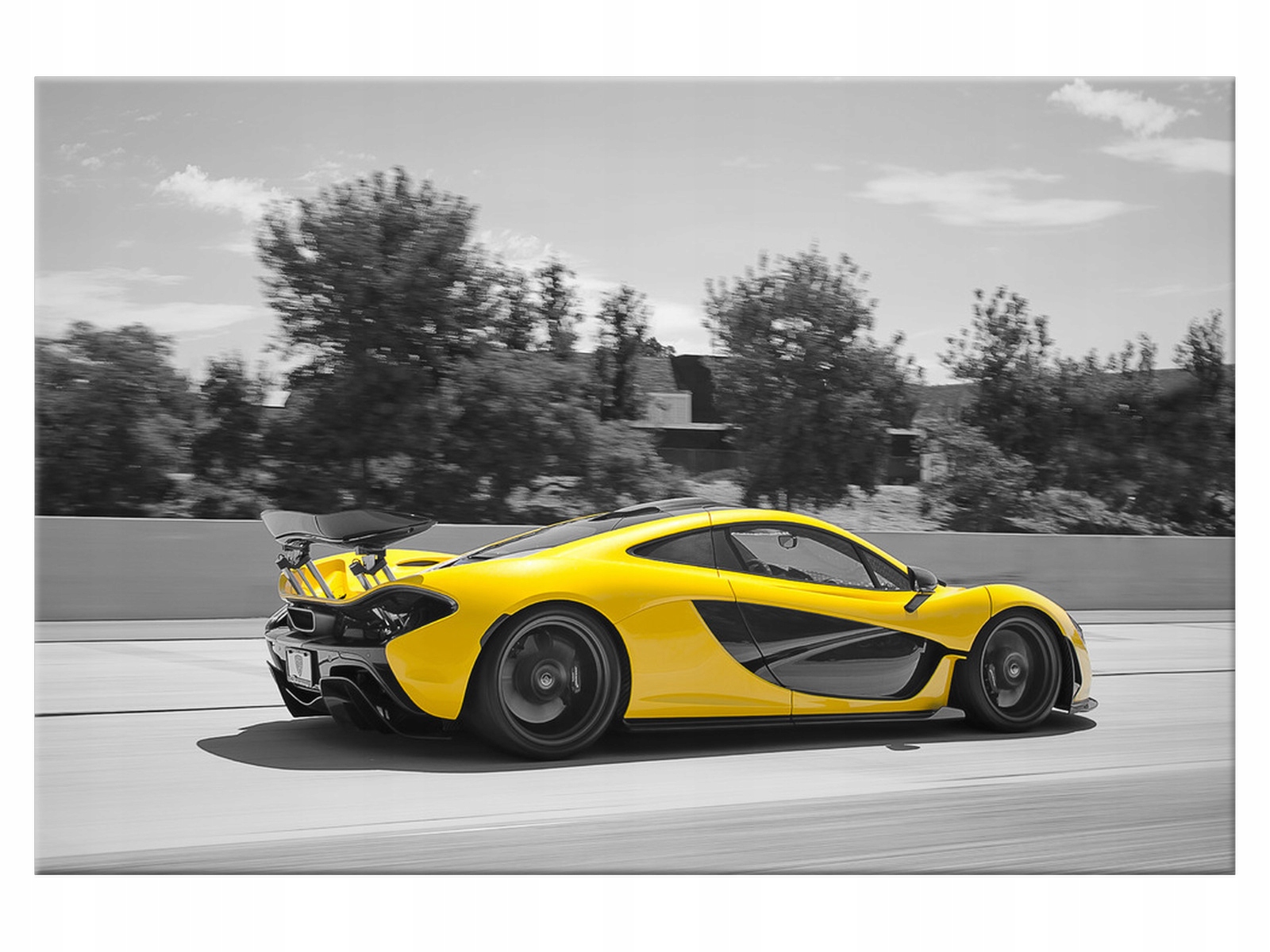 

Obraz Niebo Żółty McLaren 120x80 Samochód salon