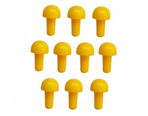 Pionki do gry grzybki żółte 10 szt. Pionek WBM