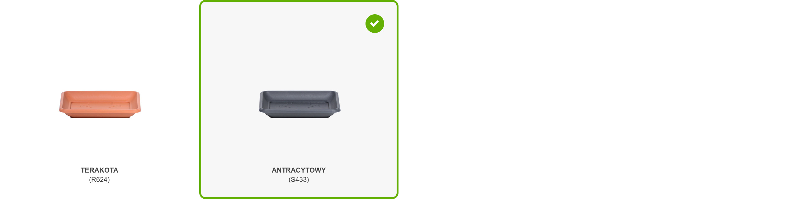 Podstawka kwadratowa 34cm TERRA PKWT34 | Antracyt — 6