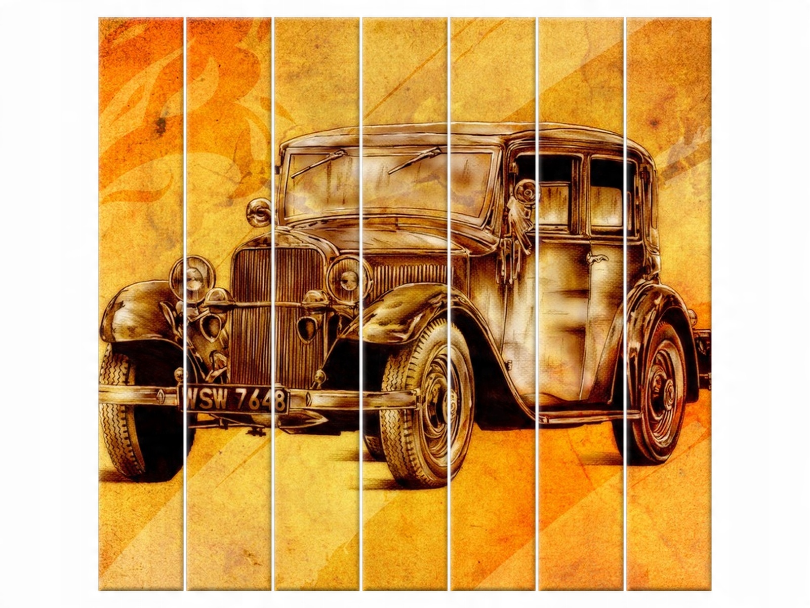 

Obraz Abstrakcje Zabytowy samochód 210x195 Duży