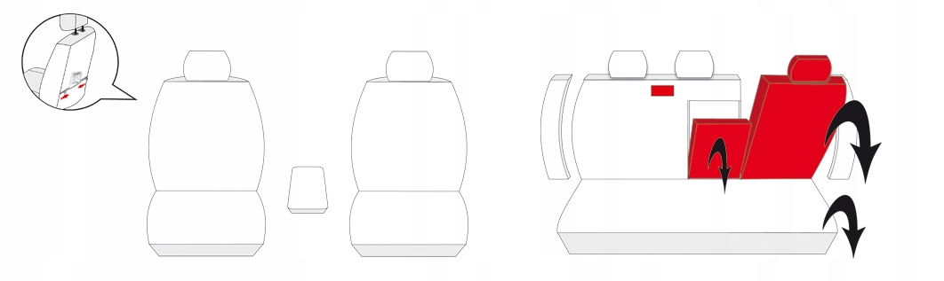 Pokrowce miarowe PEUGEOT 508 SW (2010-) P3 Rodzaj Dedykowane