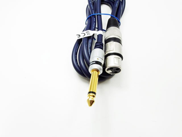 Kabel XLR - jack 6,3 mm Vitalco MK17 1,5 m