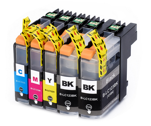 

5x Tusze do drukarki Brother LC123 DCP-J132W J152W