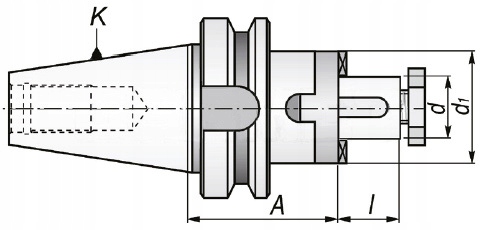 TRZPIEŃ FREZARSKI MAS 403-BT40 DO FREZÓW 16MM CNC Marka APX