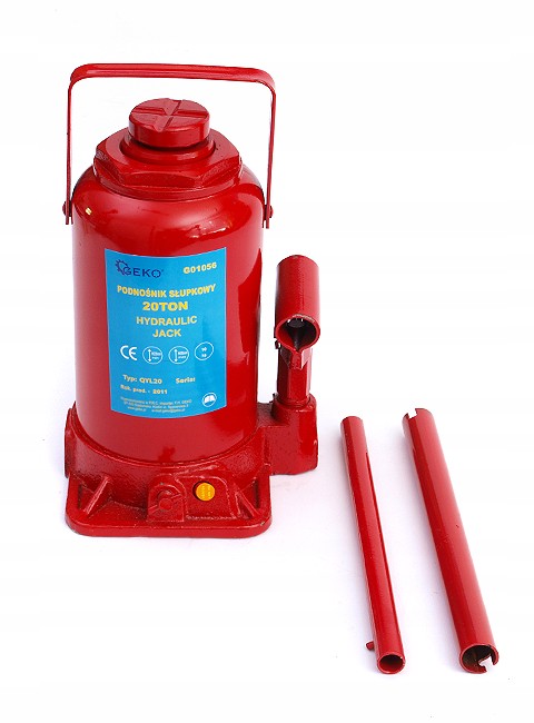 

Podnośnik hydrauliczny butelkowy słupkowy 10T Geko