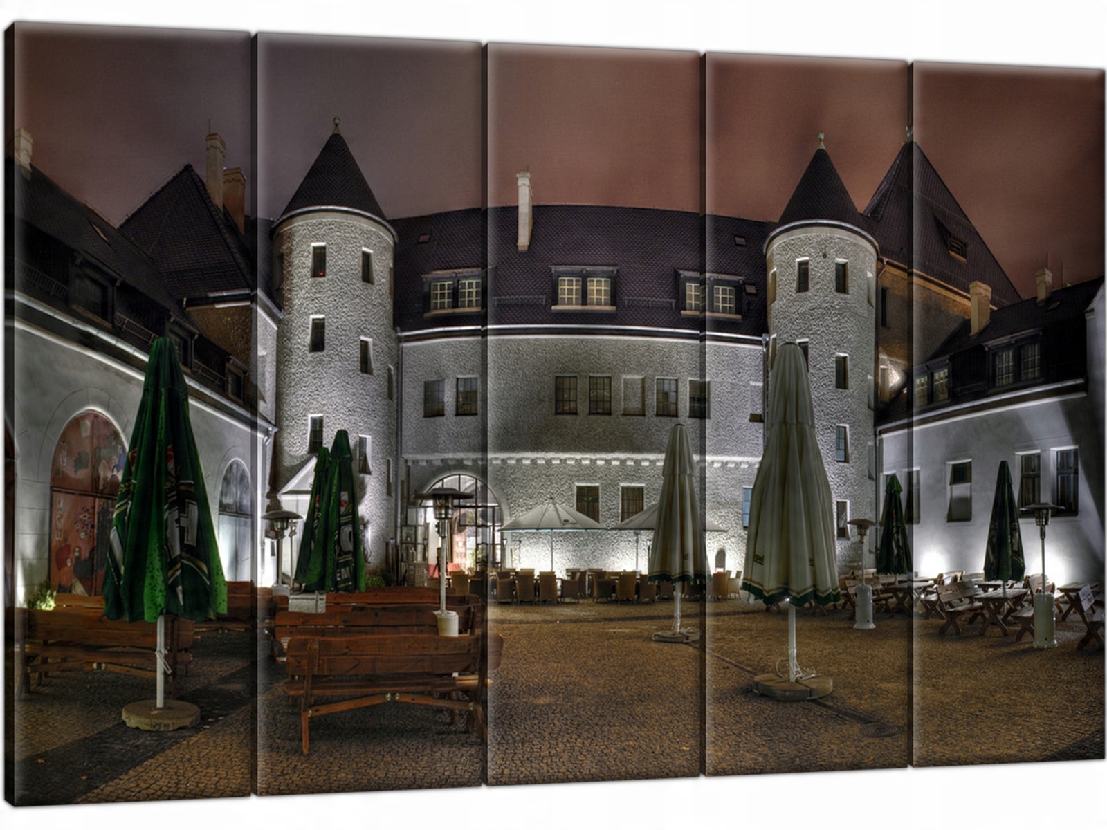 

Zamek Poznań 100x63 Miasto Obraz do salonu Tryptyk