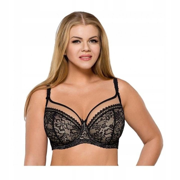 

Biustonosz miękki Ava 1396 czarny 80C siateczkowy