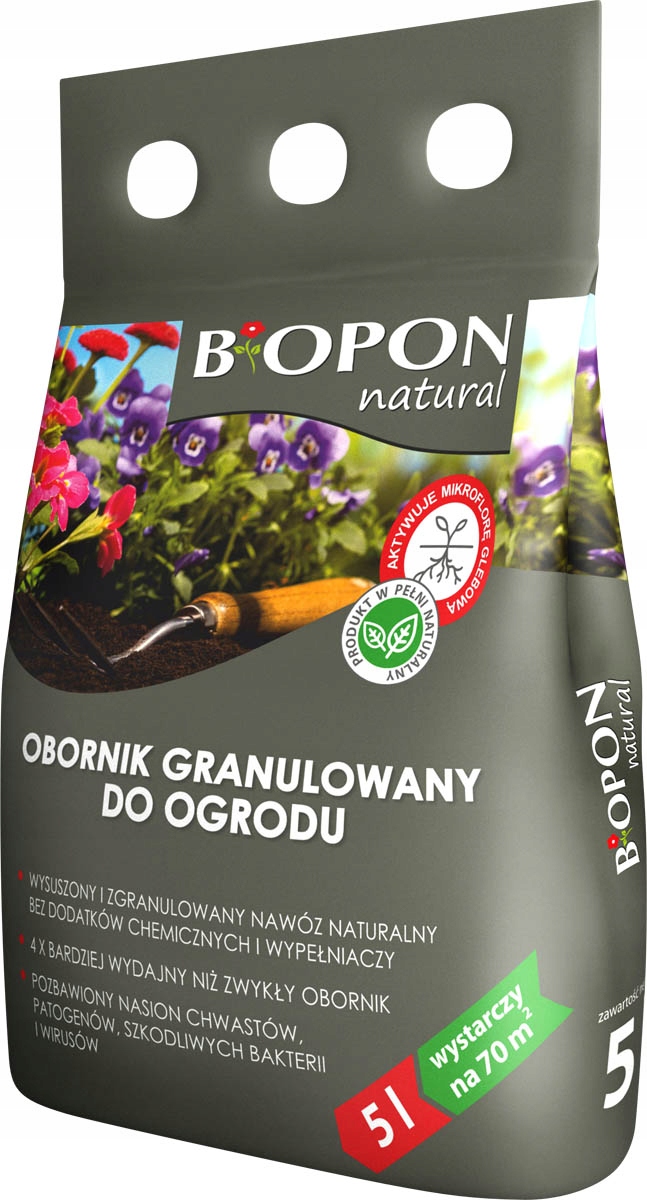 

Biopon Obornik granulowany do ogrodu 5L Nawóz