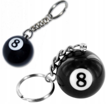 

Brelok Breloczek Na Klucze Kula Bilardowa Nr 8