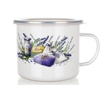 

Kubek emaliowany Lavender 0,5l Banquet z pokrywką