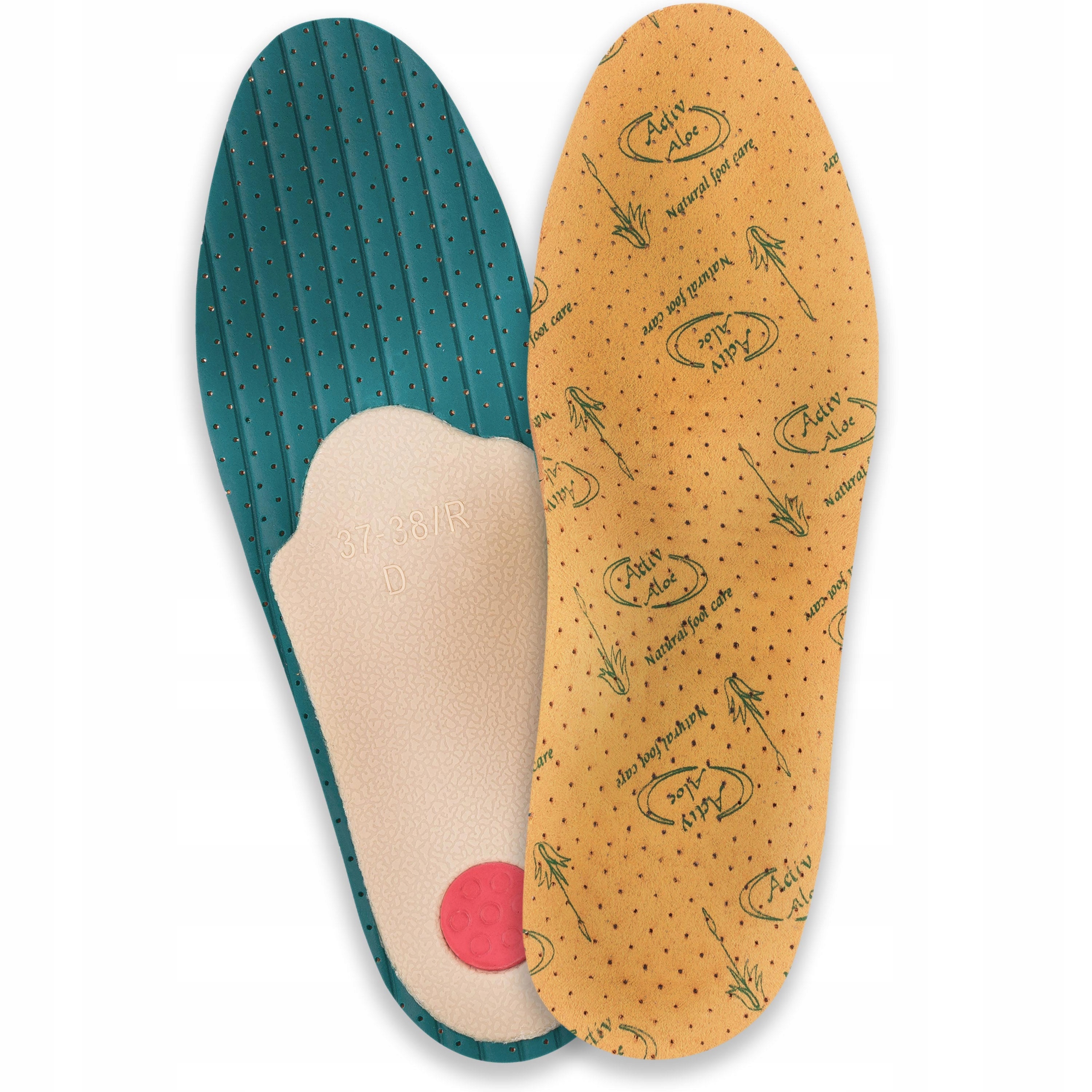 

Wkładki butów ortopedyczne płaskostopie aloes 36