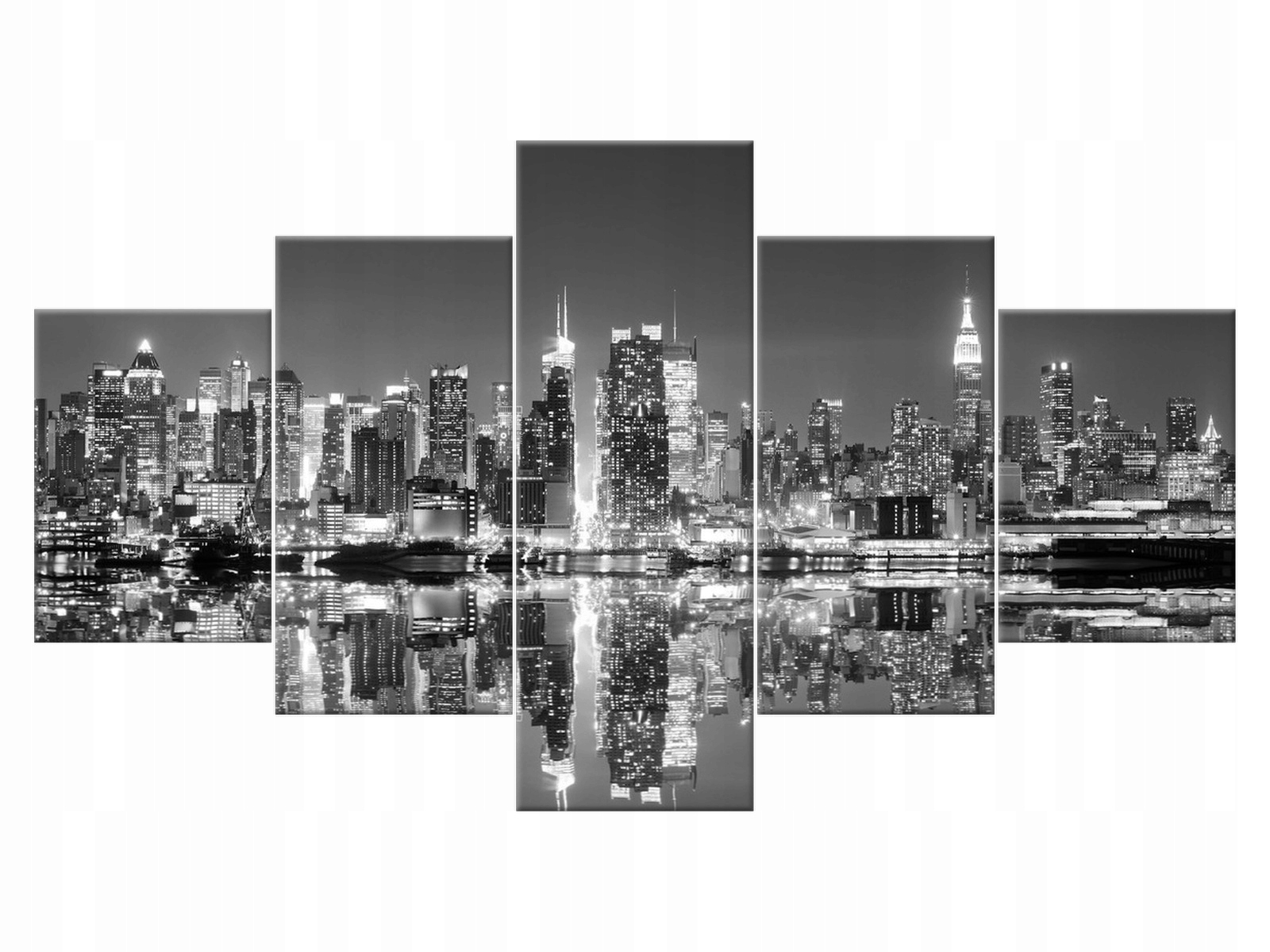 

Obraz Manhattan nocą 125x70 Pejzaż Miasto salon