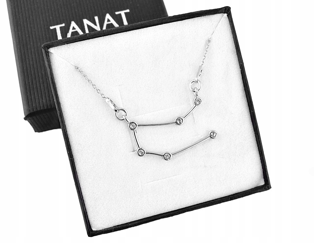 

Srebrny naszyjnik znak zodiaku bliźnięta