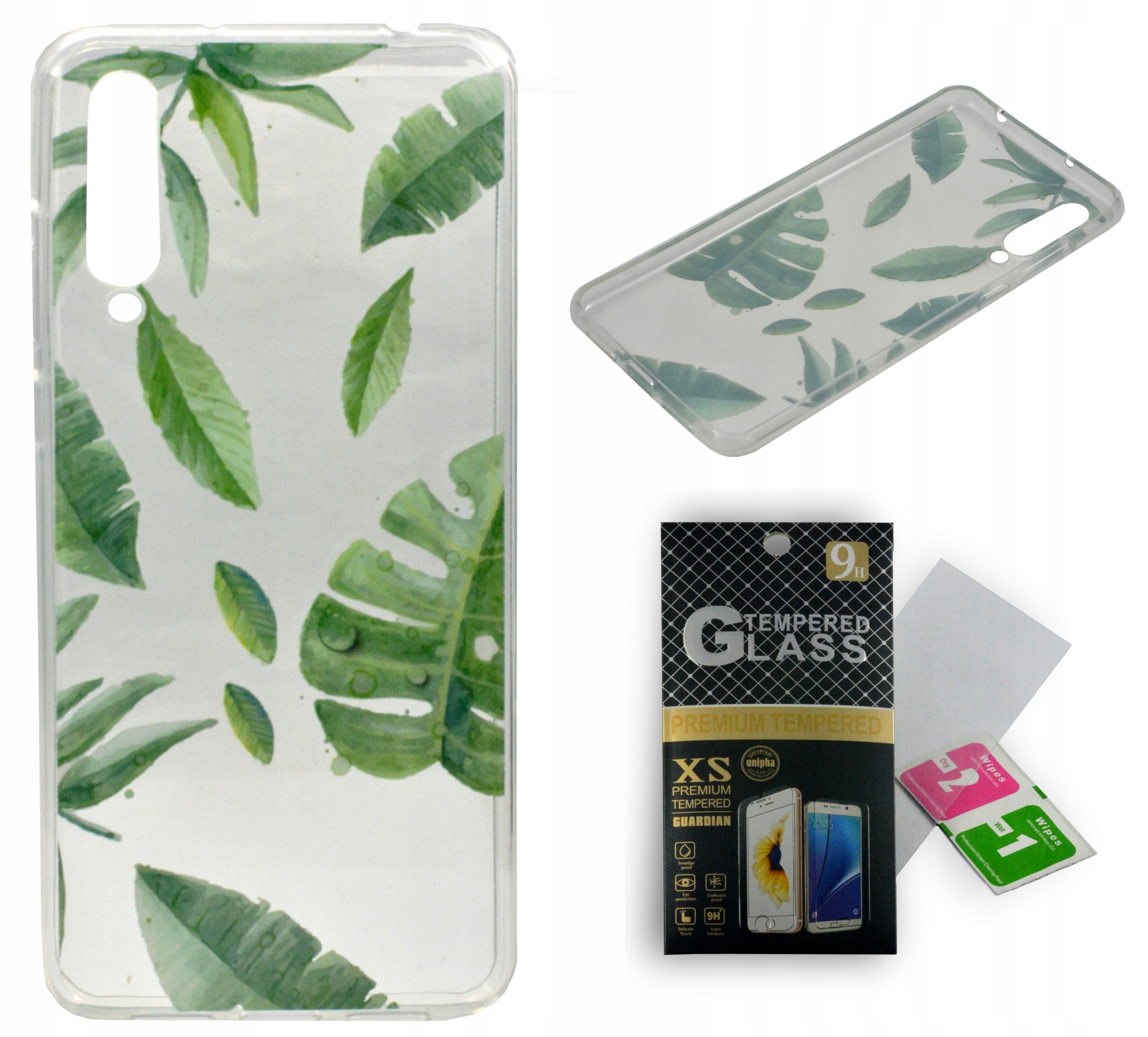 

Etui Guma Liście Summer do Huawei P20 Pro szkło