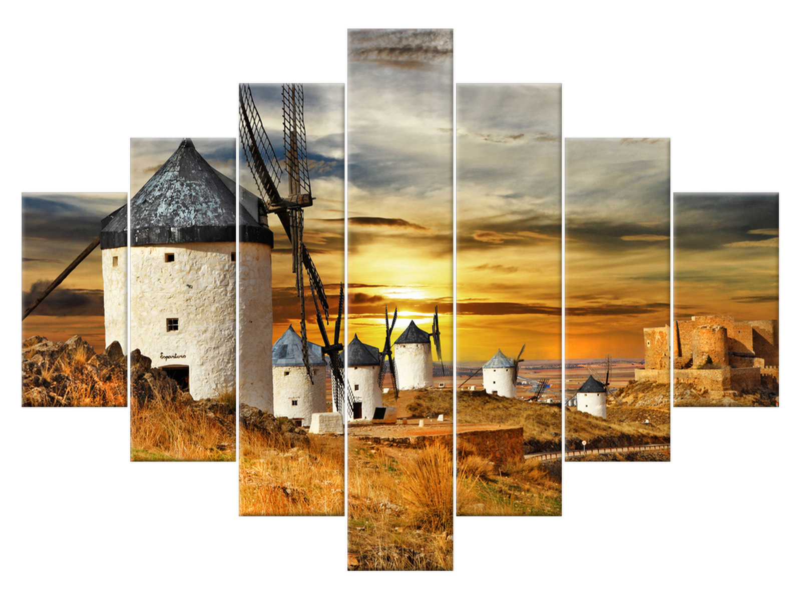 

Obraz Wiatraki w Hiszpanii 210x150 Pejzaż
