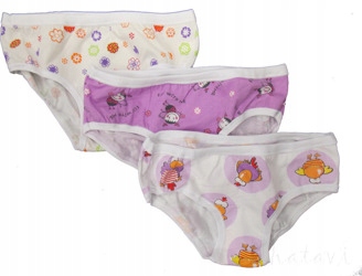 

Snelly Majtki 3 Pack Dziewczęce Biedronka 3 L 98 C