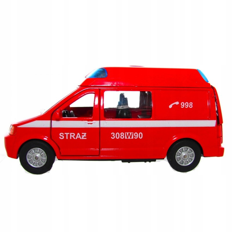 

Auto Straży Pożarnej Van Bus Furgonetka Głos Dźwię