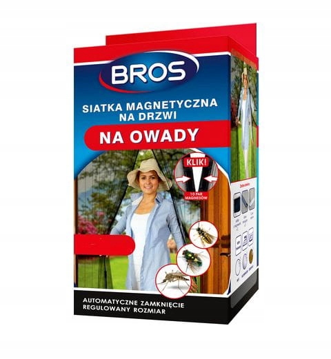 

Bros Moskitiera Na Drzwi 100x220CM Z Magnesami Cz