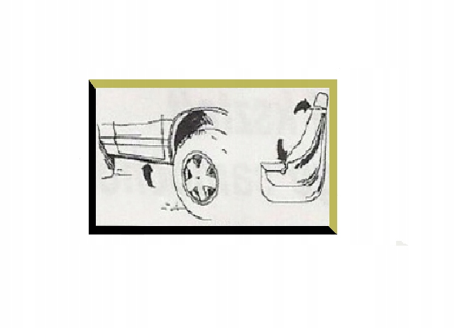 Chlapacze Skoda Octavia I ( 1996-2010 ) tył Strona zabudowy tył