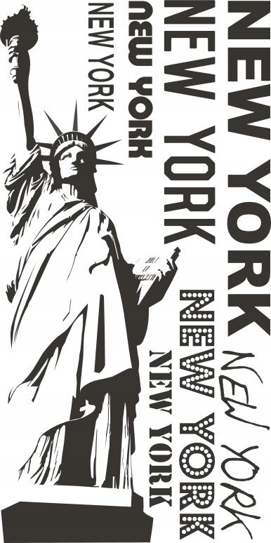 

Napis na ścianę naklejka New York, New York... 83