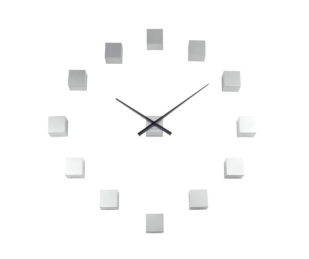 

Zegar ścienny Diy Cubic srebrny