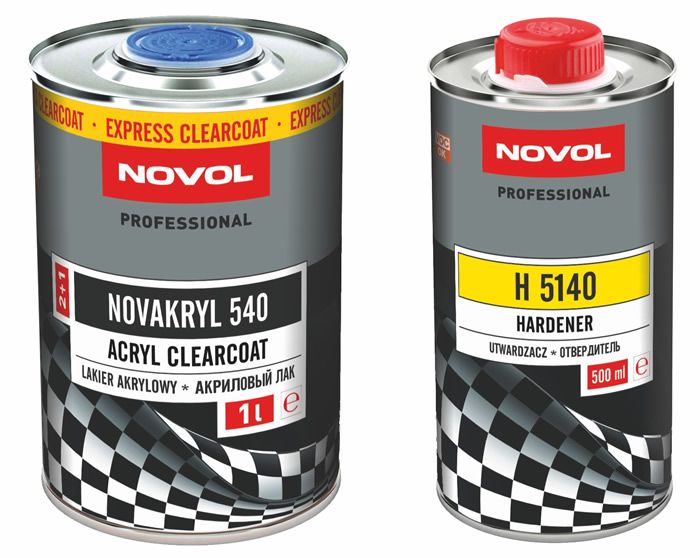 Novol Novakryl 540 Lakier Akryl Bezbarwny Novol 1L+0,5L Utw