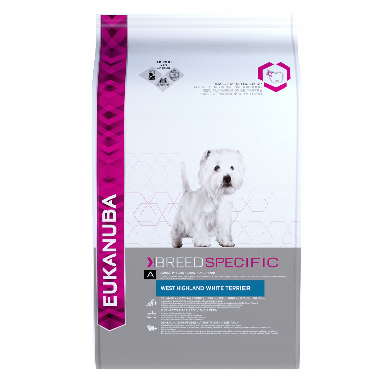 Eukanuba Adult West Highland White Terrier suché krmivo pro psy 2,5 kg