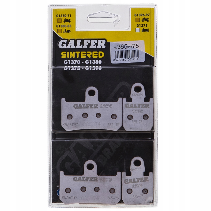 KLOCKI GALFER YAMAHA YZF R1 07 14 PRZOD