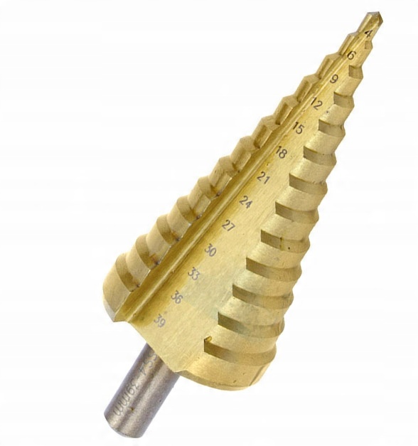 

Wiertło Stożkowe Stopniowe Hs Tytan 4-39MM Wiertła