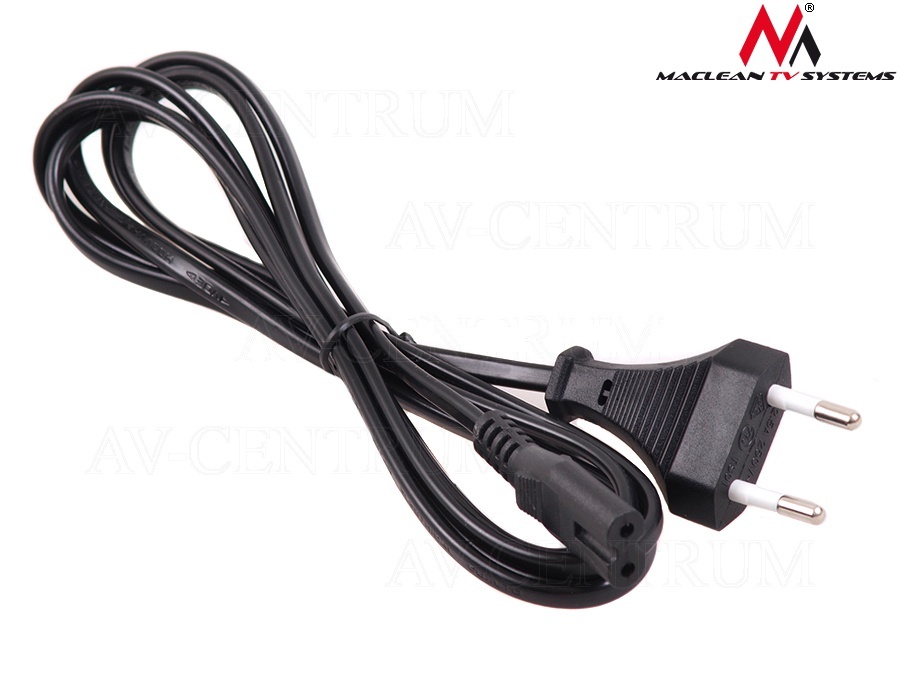 KABEL ZASILAJĄCY RTV AGD 3M ÓSEMKA 2 PIN BYDGOSZCZ Model MCTV-810