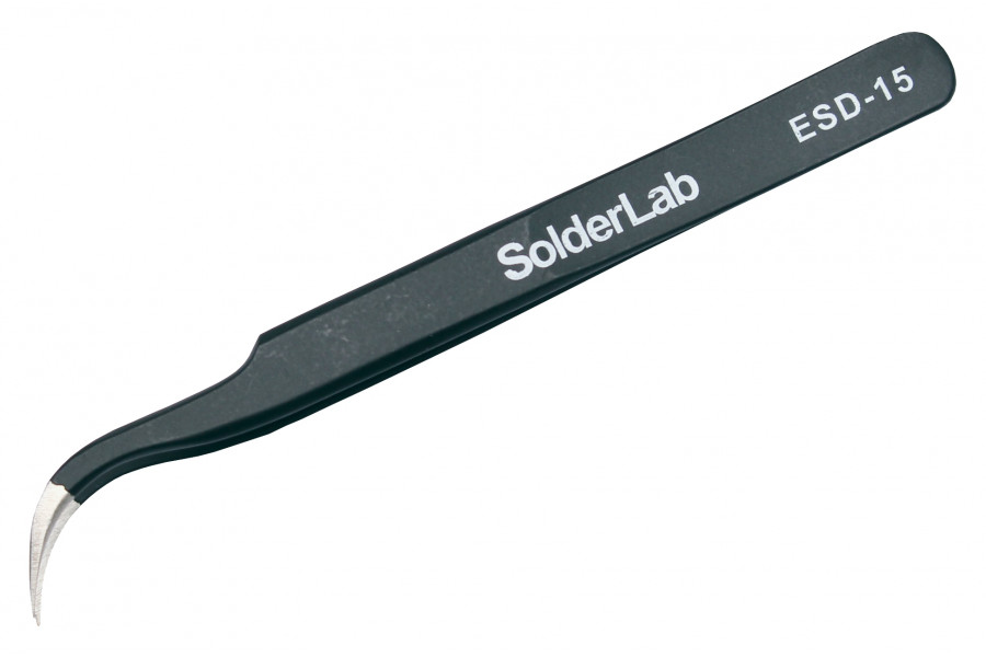 

Pinceta Pęseta Antyst. Esd Solderlab SL-15 Odgięta