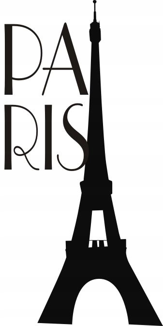 

Napis na ścianę naklejka Paris, Paryż Eiffel 144