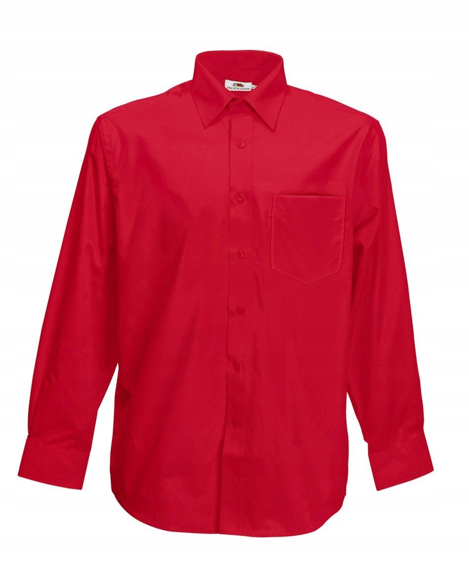 

Men Poplin L/s Shirt Red XXXL
