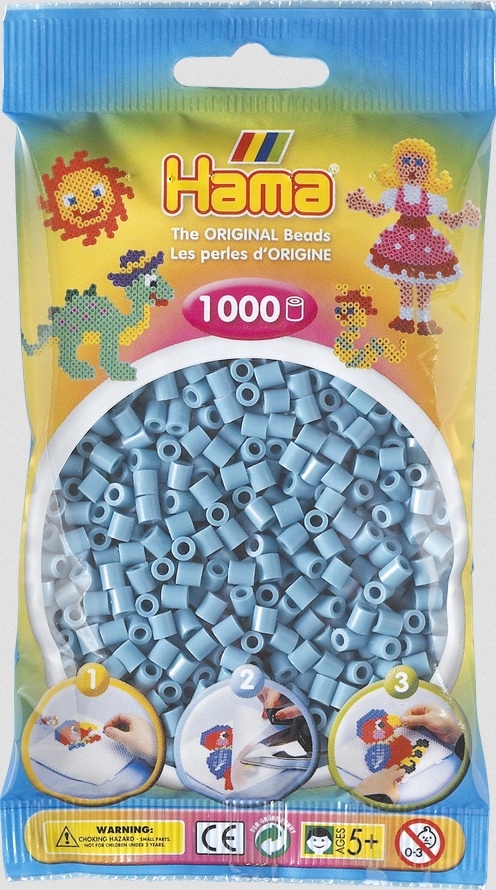 Koraliki do prasowania Hama MIDI 1000 207-31 Jasne Turkusowe