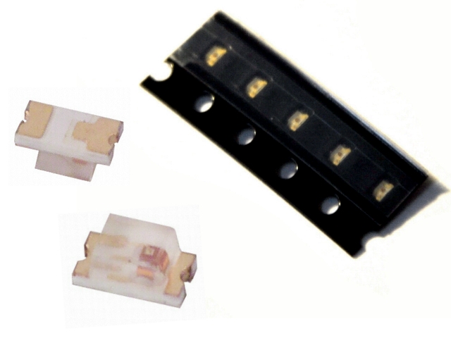 Dioda LED SMD 0603 czerwona 50-100mcd ____ [10szt]