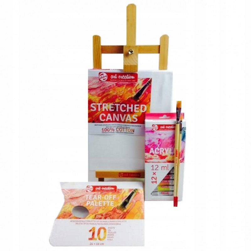 Akrylové barvy Art Creation Talens sada 12 kusů stojan