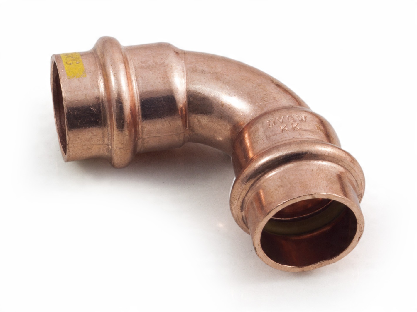 

Łuk Kolano Gaz 18mm 90 2K Miedź Cu Press Zacisk