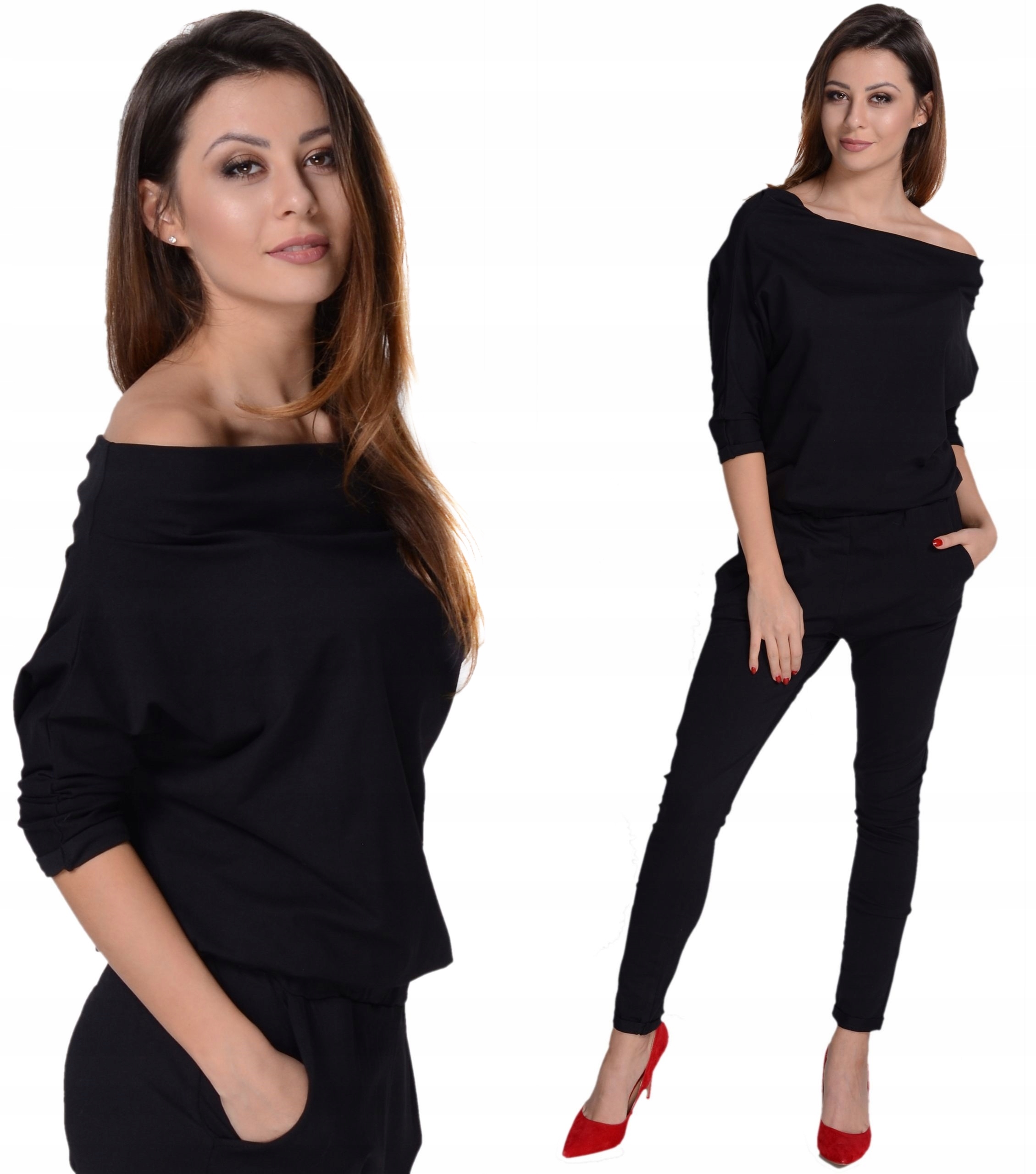 ELEGANCKI damski KOMBINEZON jakość KOLORY L