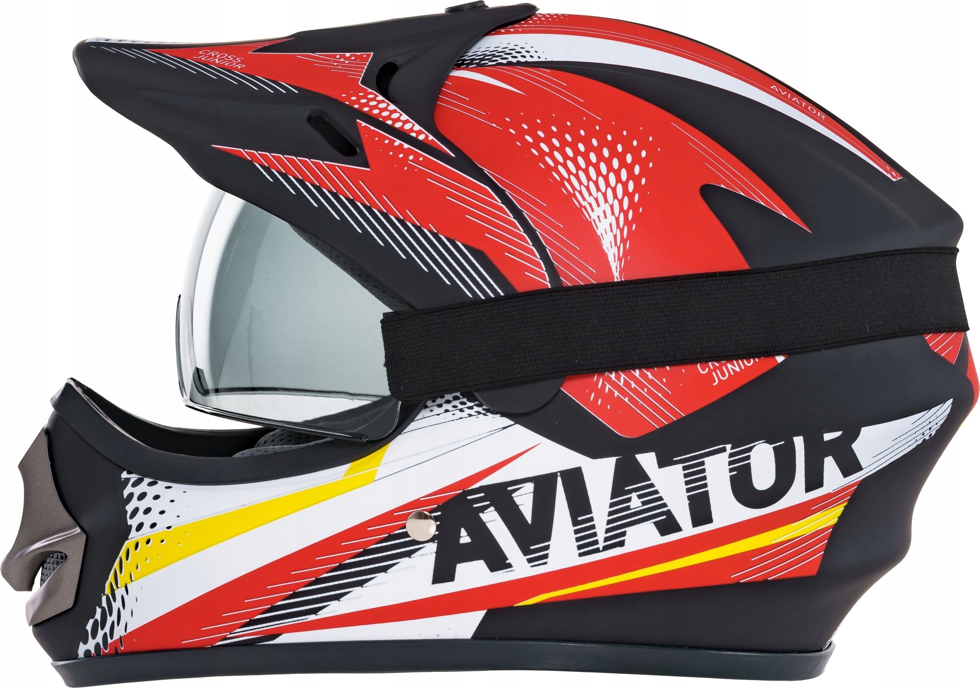 

Kask Cross Dziecięcy Enduro Monster Gogle Blenda