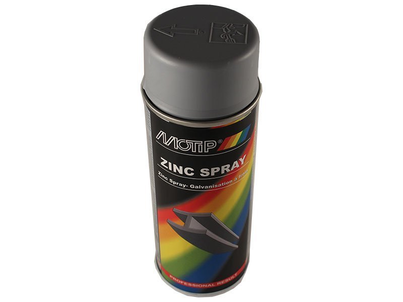 Motip 100% Cynk w sprayu lakier spray ocynk tłumik
