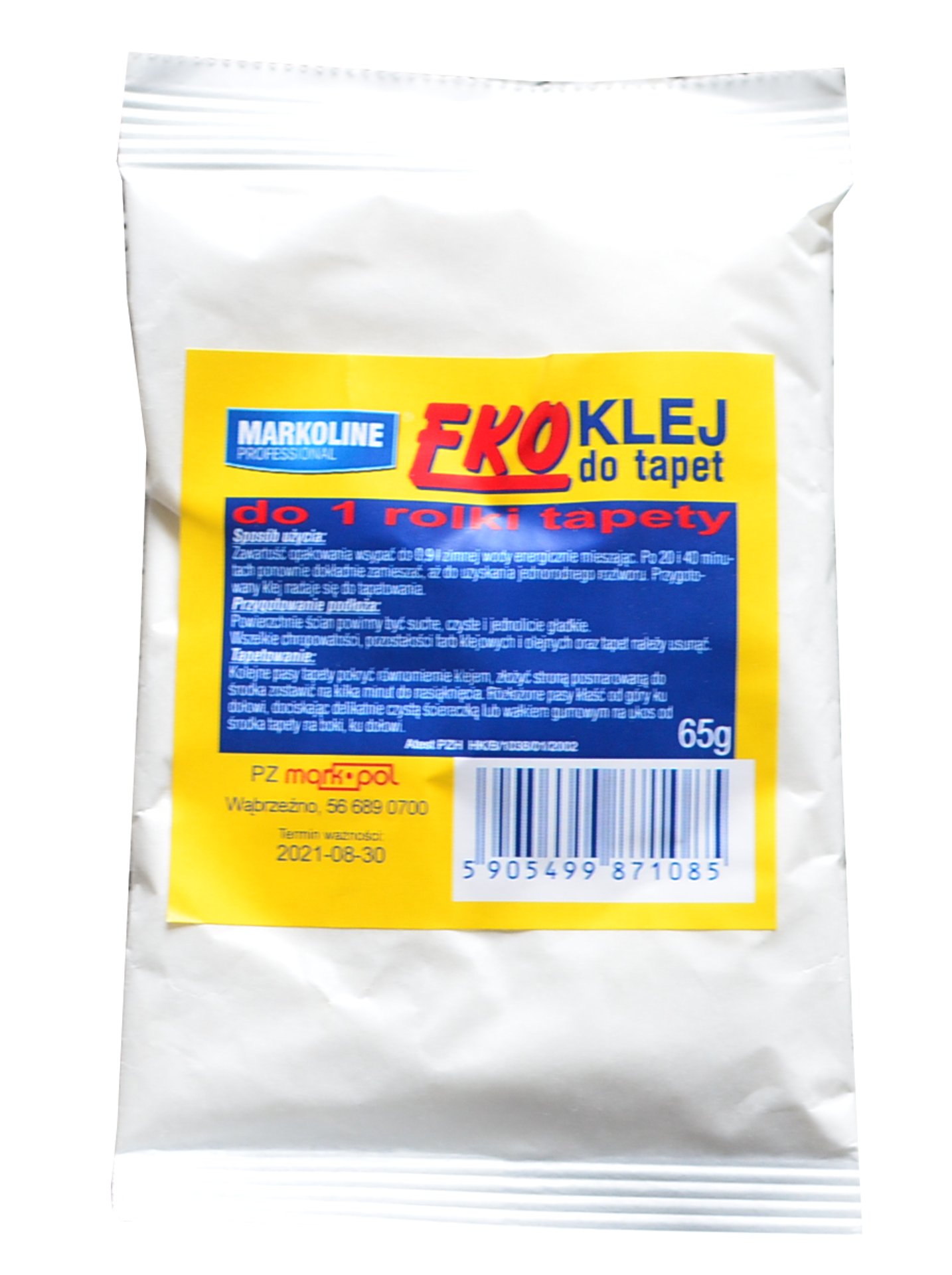 KLEJ MARKOLINE DO 1 ROLKI TAPETY TAPET TAPETA Typ klej do tapet