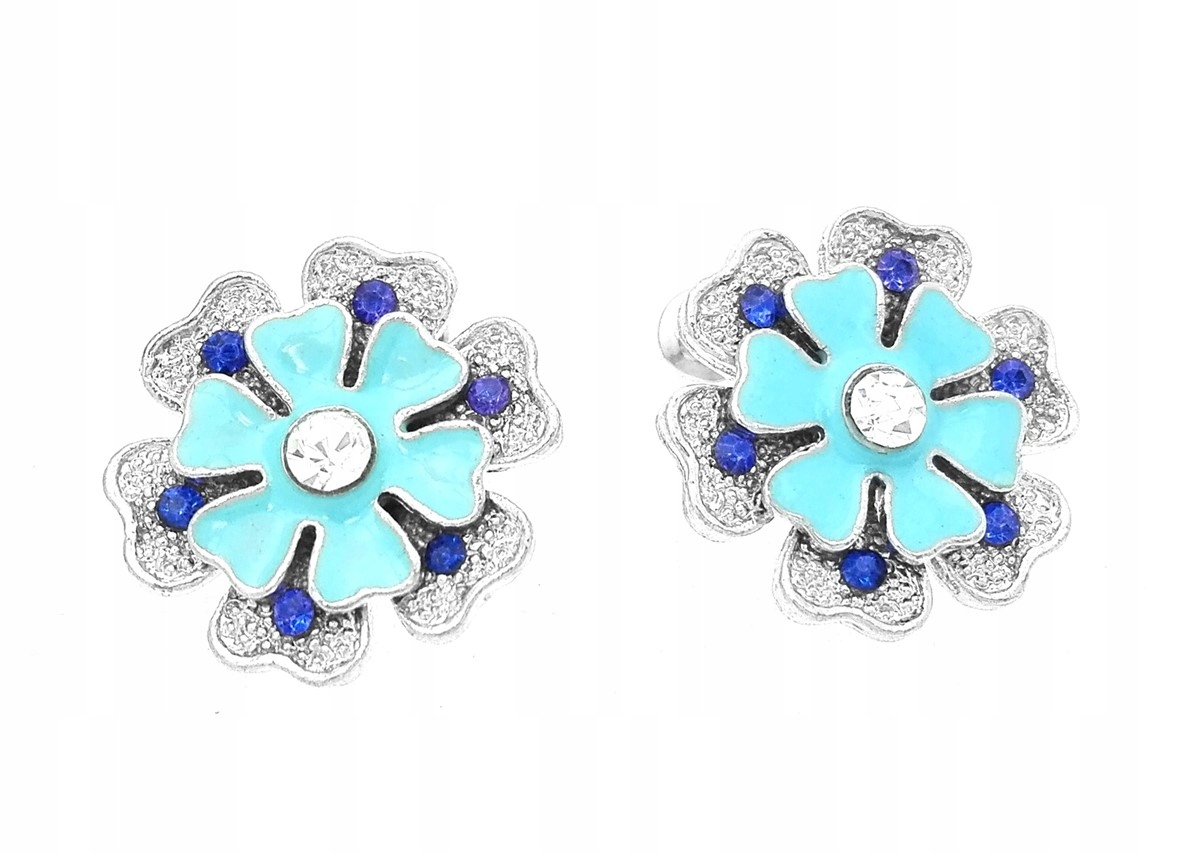 

Kolczyki kwiaty niebieski