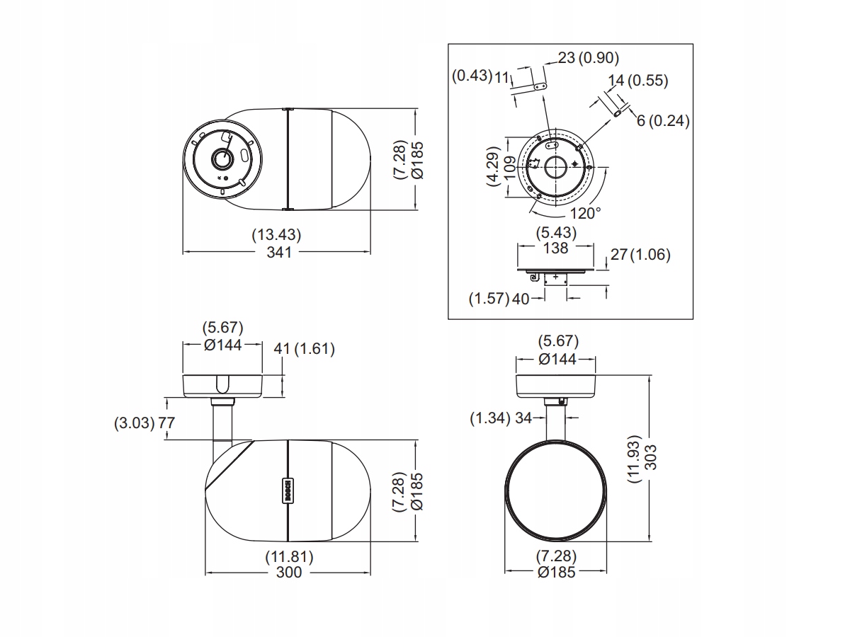 BOSCH Głośnik systemów ostrzegawczych 100V Kod producenta LP1 UC10E 1