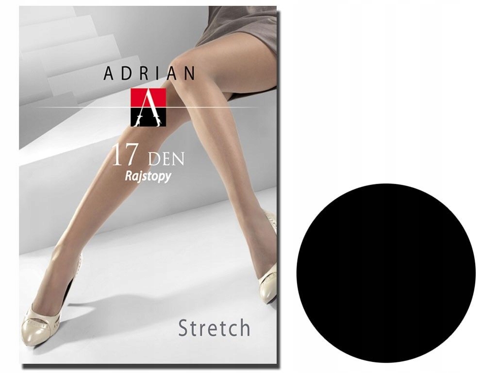 

Tanie rajstopy 17 den stretch Adrian Czarne 2