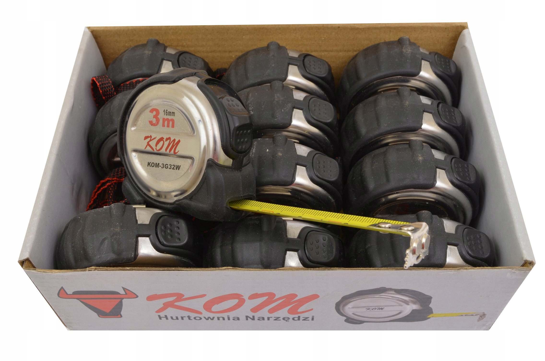

Miara Zwijana Stalowa miarka 3m /16mm Magnes 12szt