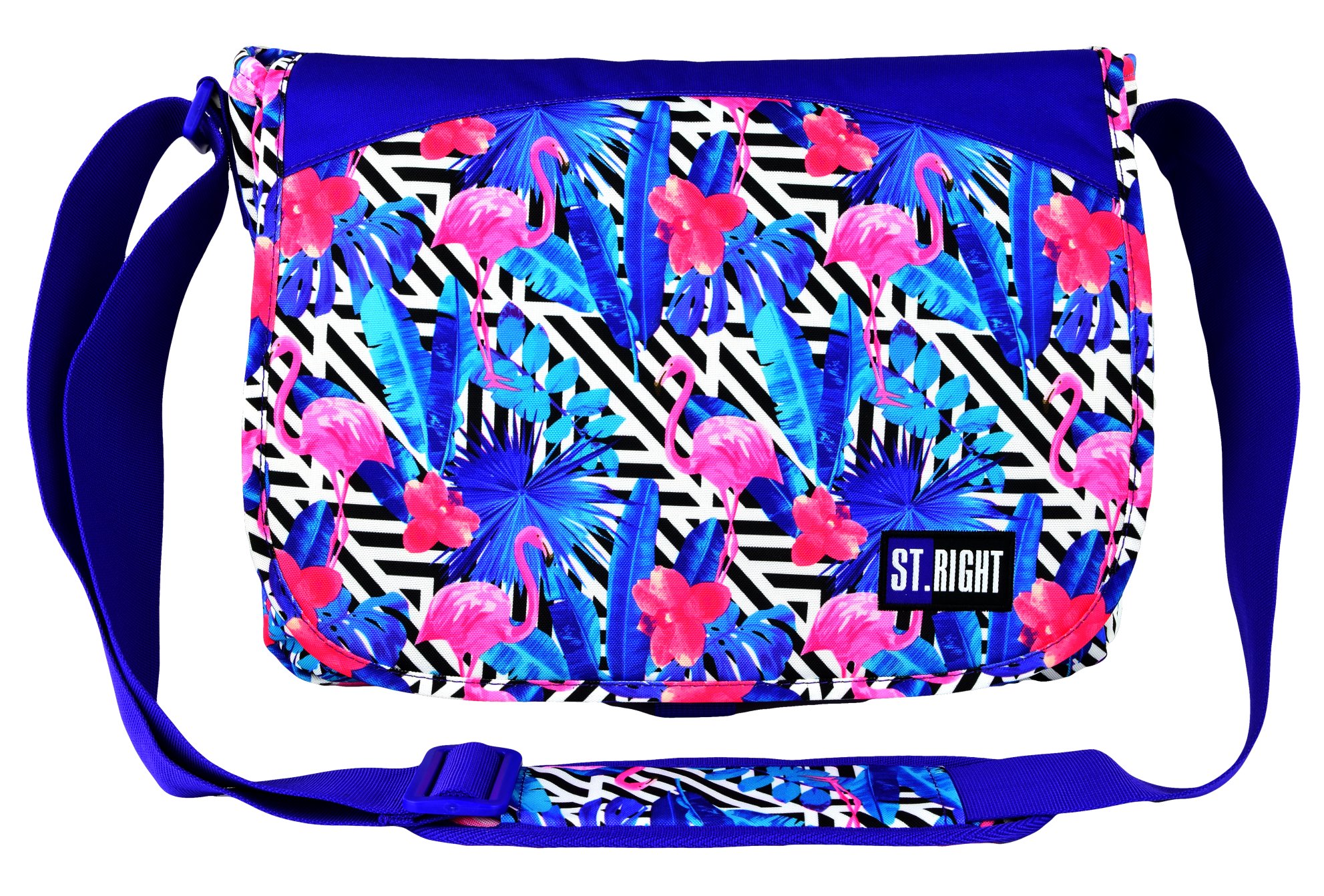 

St.right Torba Na Ramię Flamingo Pink Blue SB1