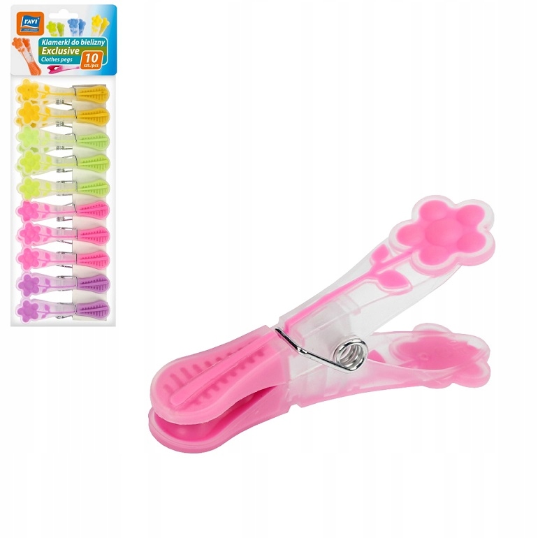 

Klamerki Do Bielizny Exclusive Gumowane 10 Sztuk