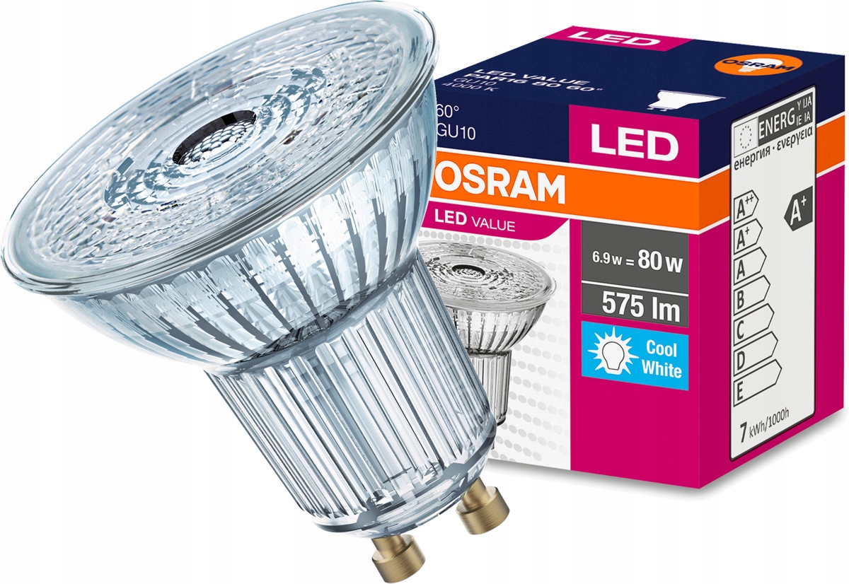 

Żarówka Led Halogen GU10 6,9W 80W 4000K Osram