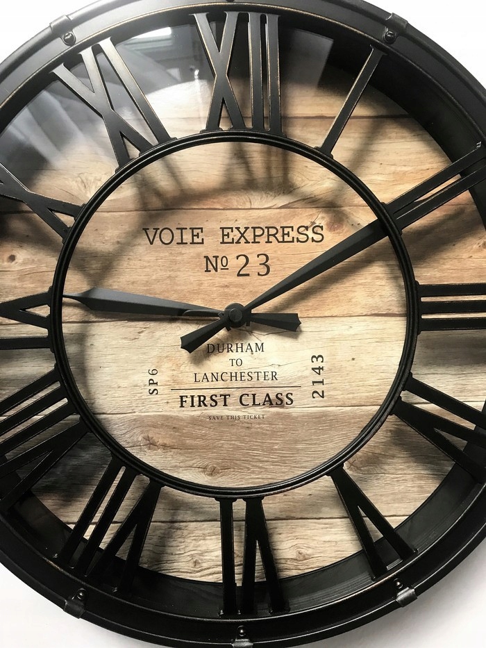 ZEGAR SZKŁO 22 cm LOFT VINTAGE SKANDYNAWIA Kod producenta 162266